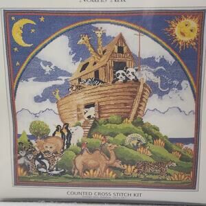 Noah's Ark #K3408US Counted Cross Stitch Embroidery Needlework Kit By DMC NIP